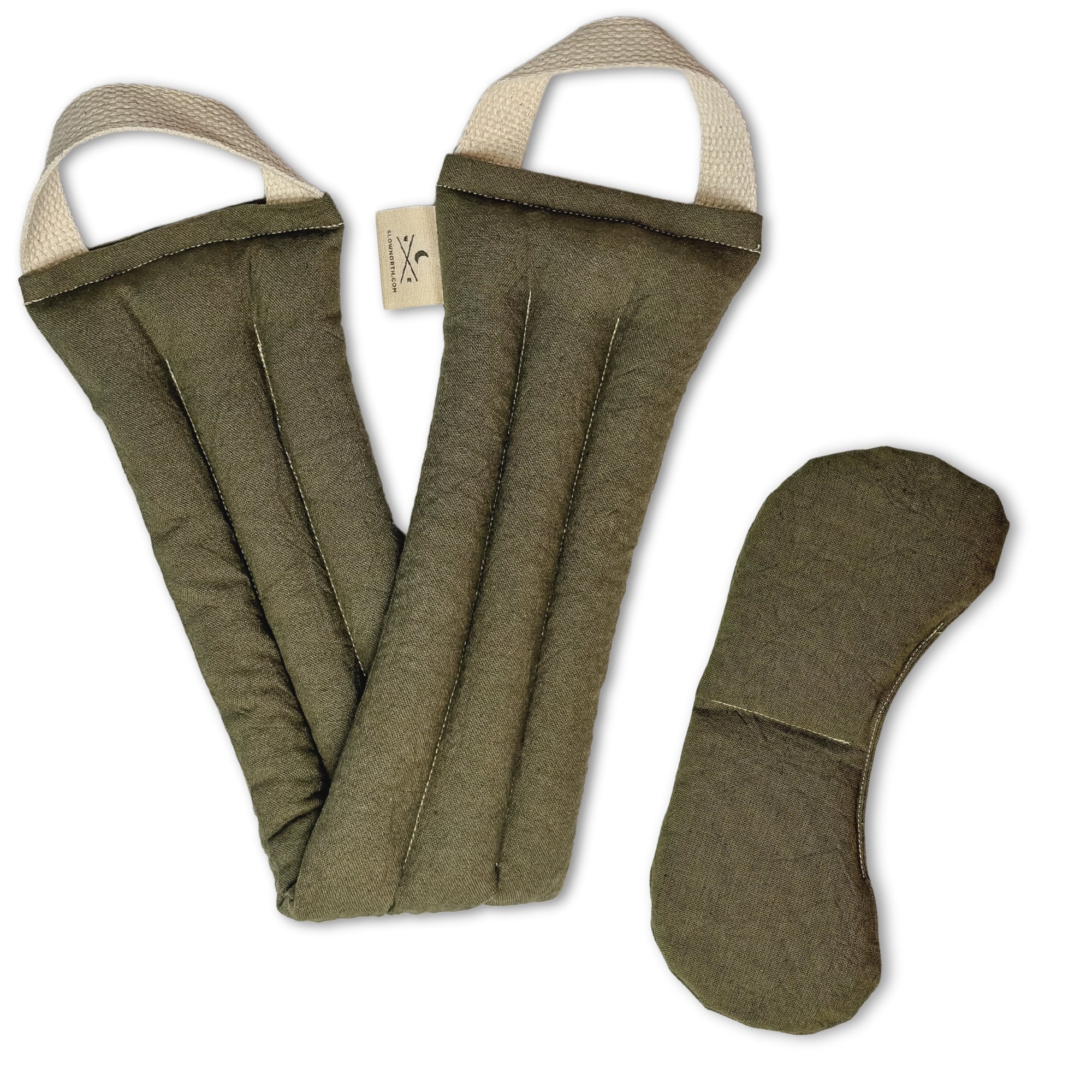 Eye Mask + Neck Wrap Bundle - Olive