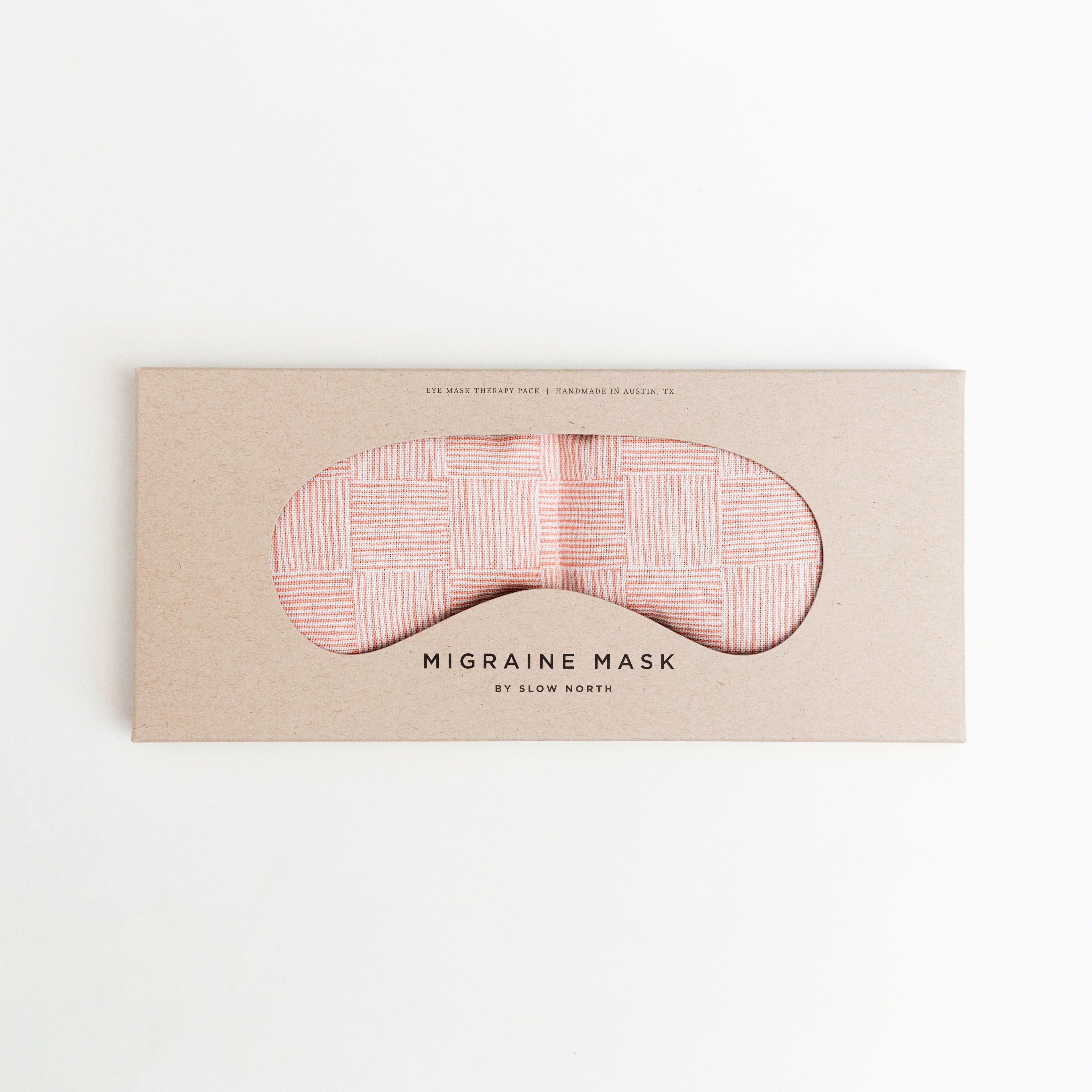 Eye Mask - Pink Pampas pattern made by Slow North