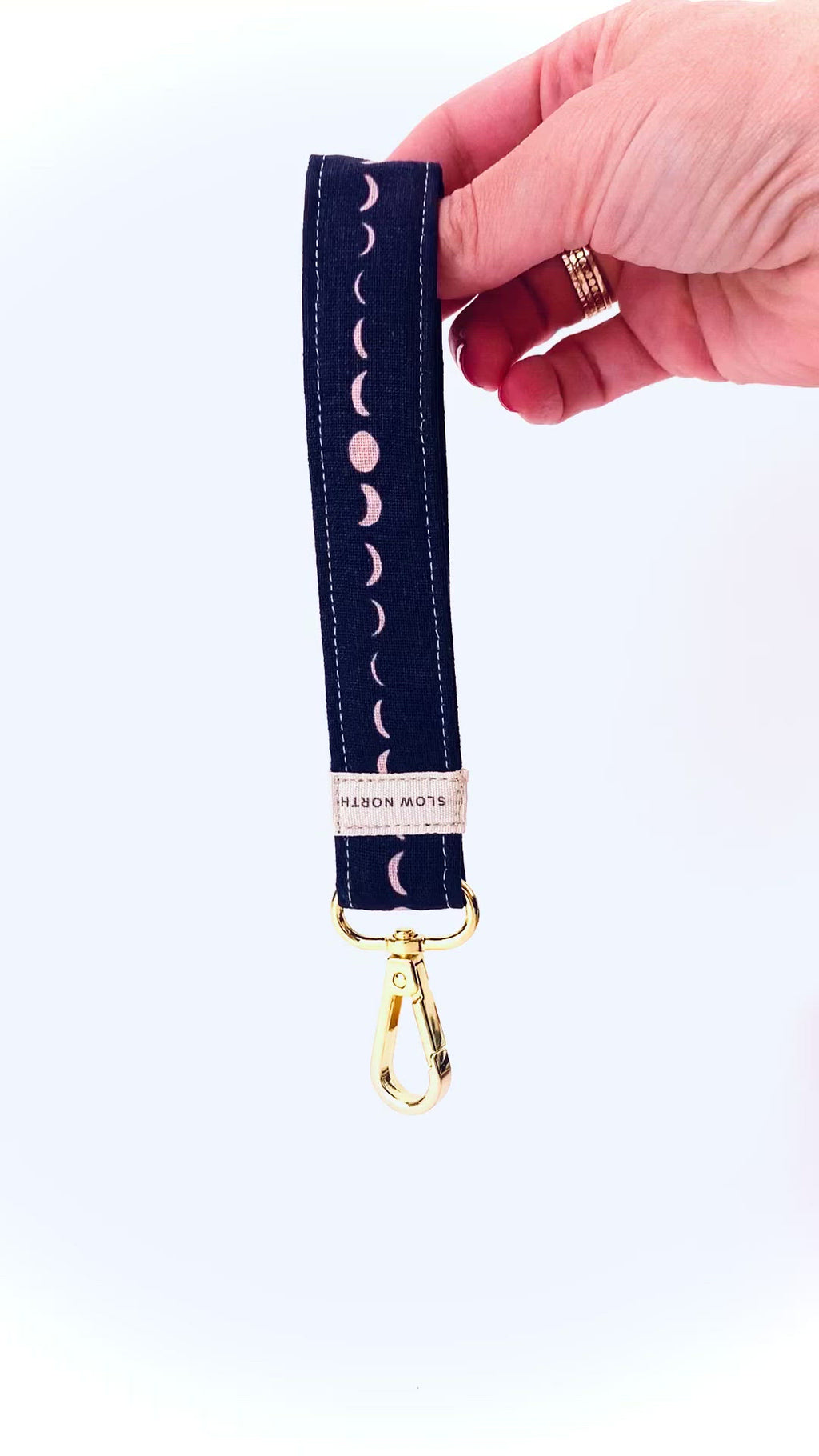Just Gorgeous Studio Handmade Louis Vuitton Canvas Keychain Wrist Strap