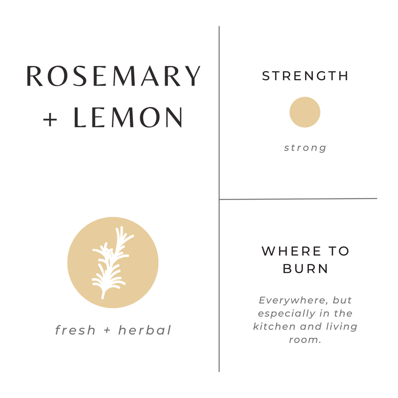 Lemon & Rosemary Natural Wax Melts - Energising - Snug Scent®